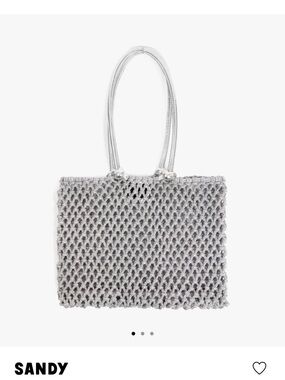 NWT🧡🔥Clare V - Silver Mesh Sandy Tote - OS